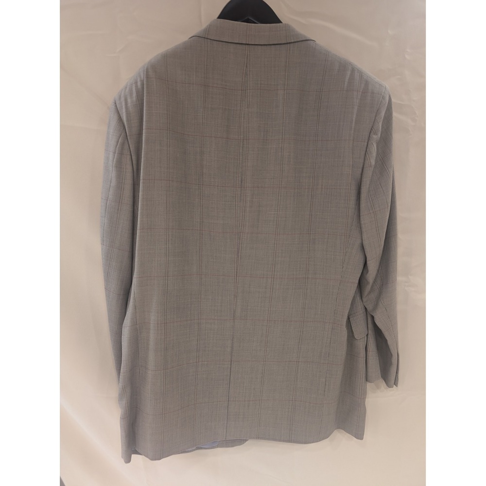 Nick Hilton Collection Mens Plaid Blazer Gray Mark Shale Sport Coat 48 L - Picture 6 of 6